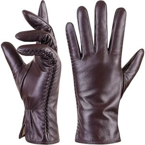 Women Winter Warm Touchscreen  Texting Cashmere Lined Driving Dress Gloves